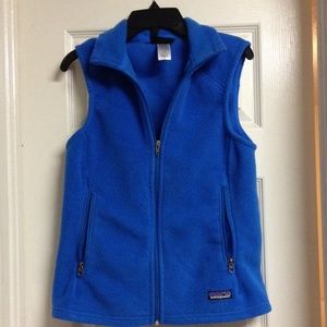 Women’s Blue Patagonia Synchilla Vest, Size Small
